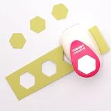 Vaessen Creative Hexagon Paper Punch 2.2 x 2.5 cm White Pink Craft Cutter view 6