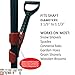 The HEFT Plus Secondary Back Saver Handle for Snow Shovels and Garden Tools as seen on Dragon's Den (Canada Shark Tank) (1 ct, Standard)