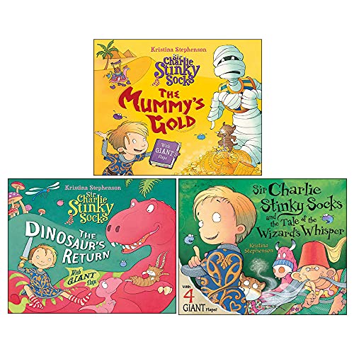 Sir Charlie Stinky Socks 3 Books Collection Set By Kristina Stephenson