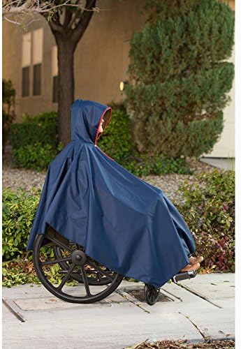 CareActive 9660-0-BLK Wheelchair Rain Poncho-Black