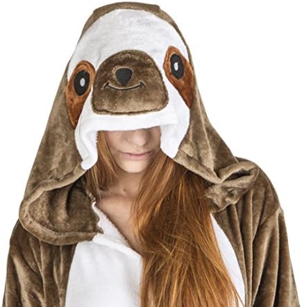Juxy Couture Adults and Teens Sloth Halloween and Christmas Costume for Women and Men (Large)