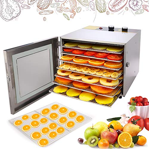 image for Hauture Food Dehydrator Machine, 6 Drying Racks, Multi-Tier Food Prese
