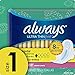 Always Ultra Thin, Size 1, Regular Pads With Wings, Scented, 16 Count, Packaging May Vary