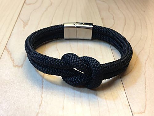 Mariner Black, nautical jewelry, beach bracelets, bracelet for him, sailor knot, men's nautical rope bracelet, Valentine gift for him, yachting bracelet