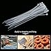 Cable Ties, Aival Self-locking Zip Ties, Premium Heavy Duty Nylon Cable Zip Ties, Strong Cable Ties Zip Ties 6 Inch Long, Heat & UV Resistant Plastic Cable Wire Ties Black & White 200 PCS