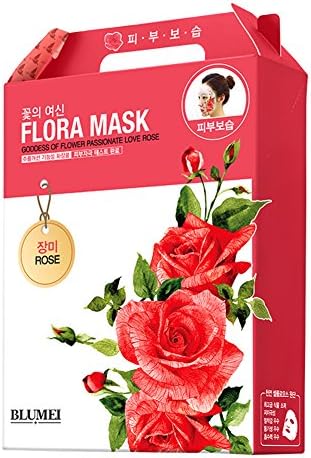 BLUMEI Goddess Of Flower Flora Mask Rose pack of 10