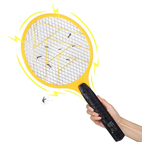 ALAM Electric Bug Zapper Fly Swatter Handheld Racket, Indoor & Outdoor