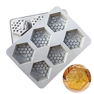 New Creative 6 Holes Honey Bee Honingraat Silicone Soap Mold DIY handgemaakte 3D cakevorm Easy To Lostijd Zeep Maken…