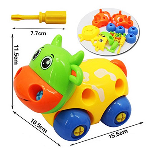 Disassembly Assembly Toys Kids Baby Early Learning Puzzle Educational Toys 1Pc Bull - Thumbnail 2