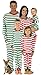 SleepytimePjs Family Matching Christmas Red or Green Striped Pajamas PJs Sets