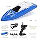 GotechoD Remote Control Boat for Kids Adults RC Boats for Pools and Lakes 2.4Ghz Racing Boats High Speed 20minutes Play Time Rechargeable Electric RC Toys for 6,7,8-16 Year Old Boys Girls Gifts Blue