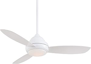 Minka-Aire F517L-WH Concept I 52 Inch Ceiling Fan with Integrated 14W LED Light in White Finish