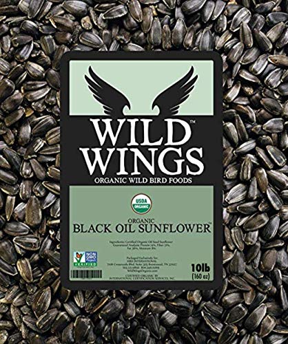 Wild Wings Organic Black Oil Sunflower Seeds 10lb