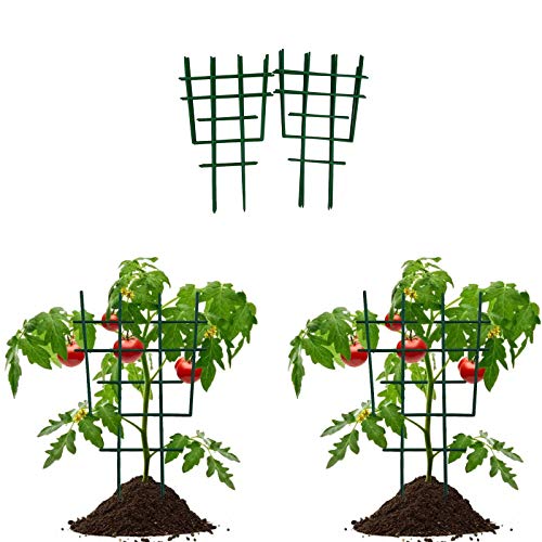 Kunststoff-Pflanzen-Spalier Stützrahmen Pflanzen Blumenstütze Topfpflanzen-Rankhilfe Rankgitter für Topfpflanzen für Kletterpflanzen Tomaten Gartenpflanzen Rankgitter PP-Pflanzenstielstütze 5 Stück – Bild 4