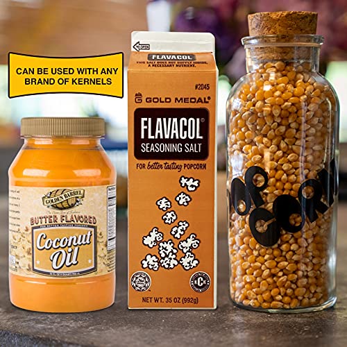 Ultimate Movie Theater Popcorn Kit Flavacol Salt (35 oz) & Golden