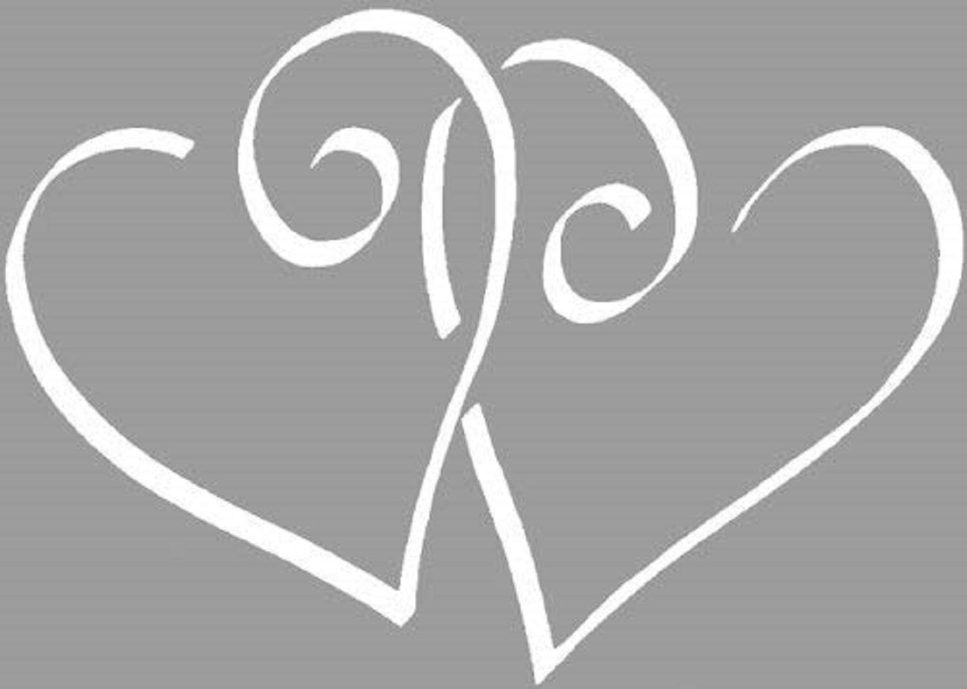 RAYHER Two Hearts Stamp, Wood-Colour, 6 x 8 cm