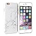 iPhone 6 Plus Case, GMYLE Hard Case Print Crystal for iPhone 6 (5.5 inch Display) - White Marble Pattern Slim Fit Snap On Protective Hard Shell Back Case