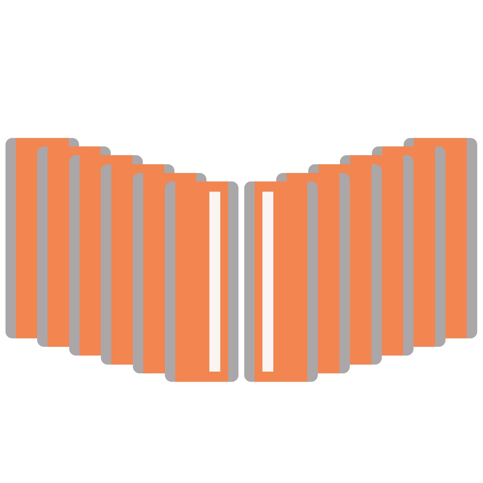 PATIKIL Guided Reading Strips, 12 Pieces Tracking Highlight Colored Overlay Strips Bookmark Dyslexia Reading Teaching Tools for Children Classroom Teacher, Orange