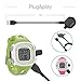 [Small Size 2.1CM Screen] TUSITA Charger Compatible with Garmin Forerunner 10 15 - USB Charging Cable 100cm - Smartwatch Accessories