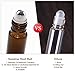 Pack of 6, 10ml Amber Glass Roll On Bottles With Stainless Steel Roller Ball for Essential Oil, Aromatherapy by Mavogel - 3 Extra Stainless Steel Ball and 1 Essential Oils Opener Included