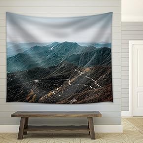 Mountains Landscape - Fabric Wall Tapestry Home Decor - 51x60 inches