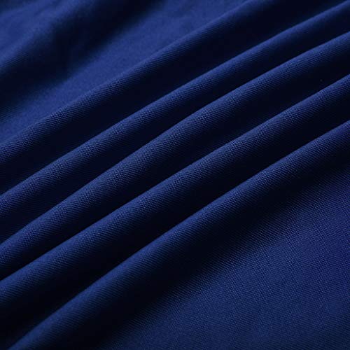 TIFENNY Women Business Plus Size Shawl Cold Shoulder Overlay Asymmetric Chiffon Strapless Sequins Dress Fashion Party Dresses Blue
