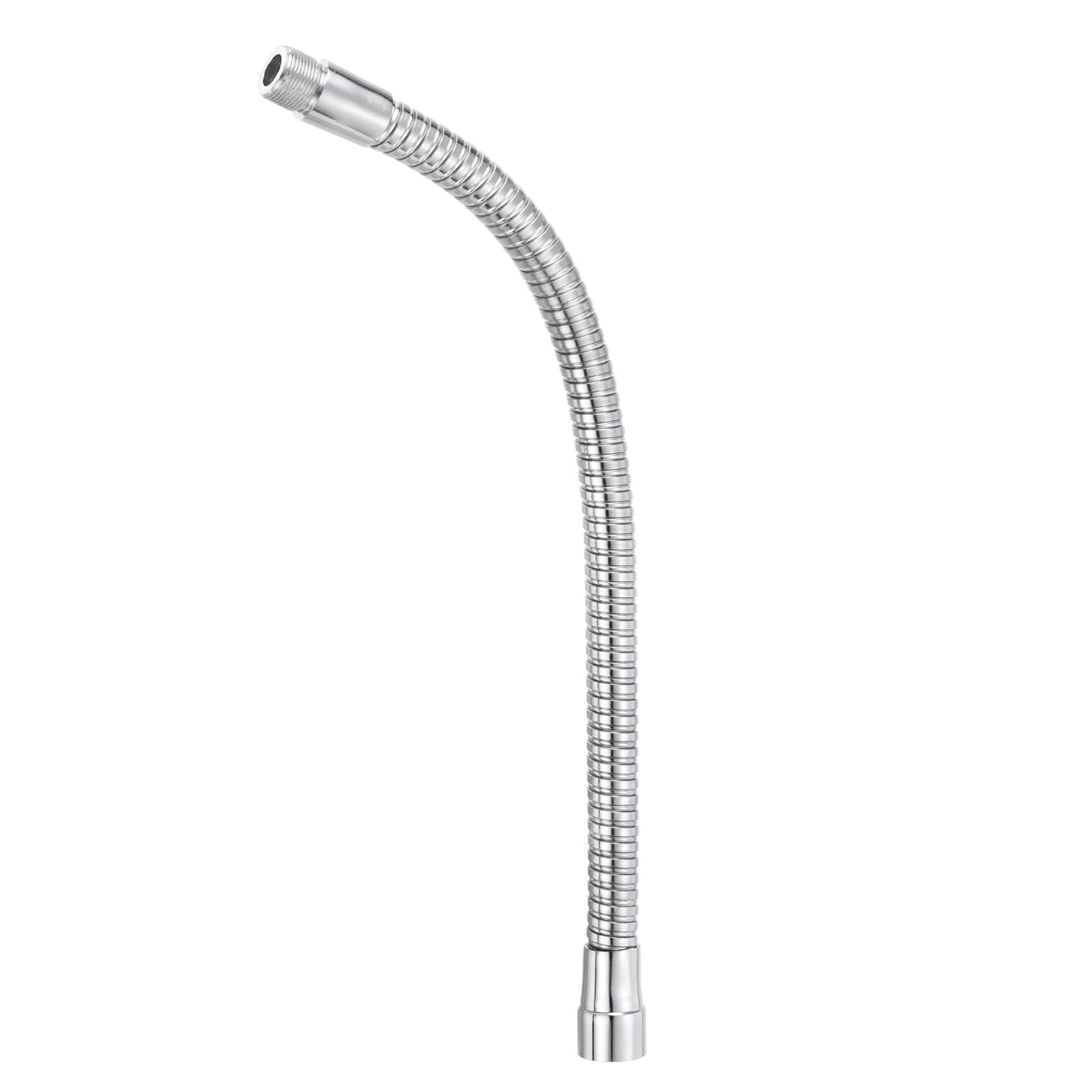 PATIKIL 13" Microphone Gooseneck, 5/8"-27 Thread Metal Universal Hose Flexible Arm Gooseneck Tube Extension for Multifunction DIY, Silver Tone