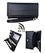 Womens RFID Blocking Wallet Classic Clutch Leather Long Wallet Card Holder Purse Handbag