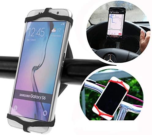 Simple is Better! Attaches to Wrist, Bike, Boat, Chair, Oven, etc! Durable Waterproof Silicone Phone Holder, Bike, Steering Wheel, All Smartphones, Up to 3" Diameter Connection, Sports