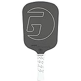 GAMMA RCF Obsidian Pickleball Paddle, Raw Carbon Fiber, 10mm, 13mm, and 16mm Options, Comfortable Molded Foam Handle, Sleak Design, Customizable Handle Weight System