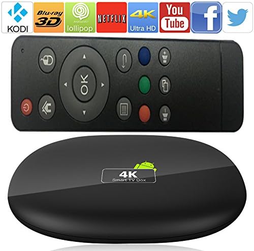 Android TV BOX KODI fully loaded XBMC Amlogic S905 Quad Core 1GB/8GB Android 5.1 Lollopop Wifi LAN 4k 60fps 2.0GHz Tv Blu Ray Player Kodi Player Streaming Media Player