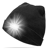 Ultra Bright 5 LED Beanie Cap/Hat Hands Free Unisex Lighted Stocking Cap Perfect Hands Free Flashlight For Camping,Hiking,Hunting,Fishing,Jogging,Construction or Just For Fun One Size Fits Most