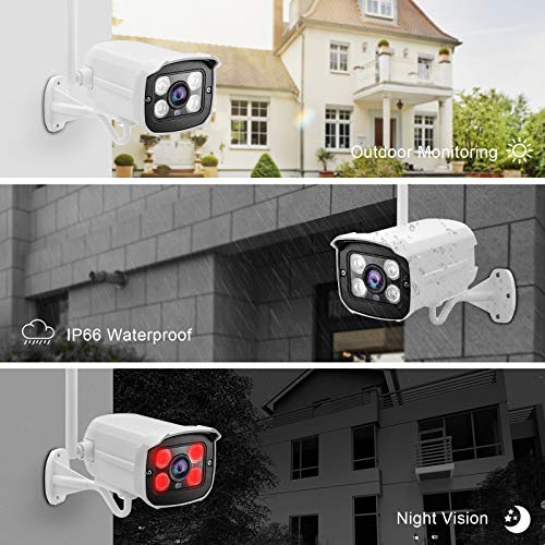 Wireless Security Camera System with Two Way Audio/1TB Hard Drive,Complete Surveillance Systems with Full HD 8CH NVR… - Image 3