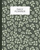 Daily Planner: To Do List Notebook, Classy Leaf Flower Pattern Green Planner and Schedule Diary, Dai by Happy Notes