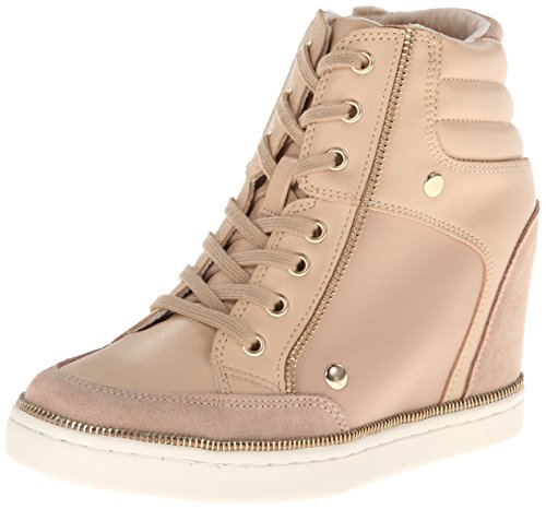 nude wedge sneakers