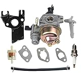 Hipa GX160 Carburetor for Honda GX200 GX 160 GX120 5.5 HP 6.5 HP Engine WP30X Water Pump Pressure Washer with Fuel Filter Spark Plug Tune Up Kit