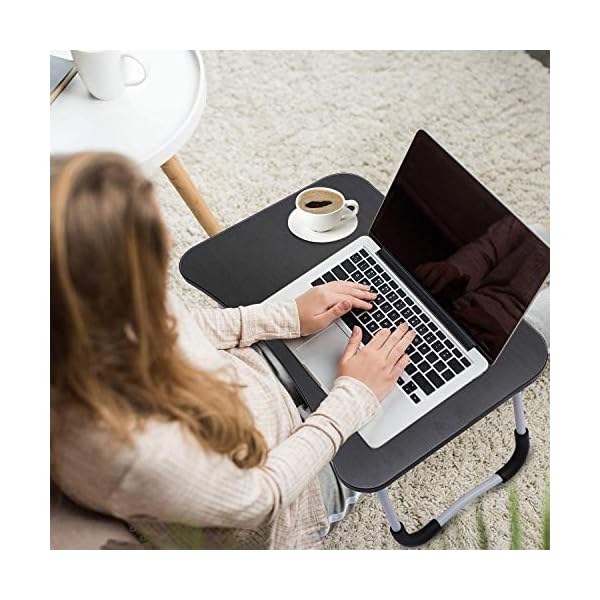 Laptop-Bed-TablePortable-Lap-DeskNotebook-Stand-Reading-HolderNotebook-Table-Dorm-Desk-with-Foldable-Legs-Cup-Slotfor-Eating-BreakfastReadingWatching-Movie-on-BedSofa60-x-40cm Laptop Bed Table,Portable Lap Desk,Notebook Stand Reading Holder,Notebook Table Dorm Desk with Foldable Legs & Cup Slot…