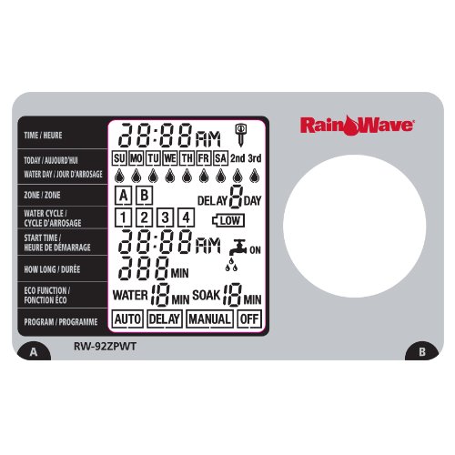 Rainwave 2-Zone Programmable Electronic Water Timer
