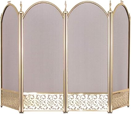 Pantalla de la chimenea Diseño Guardia Fuego Con 4 De Panel Plegable