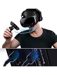 Samsung Electronics HMD Odyssey+   Auriculares de diadema con 2 mandos inalámbricos (3,5", XE800ZBA HC1US), color negro