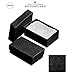 25 Pack Cotton Filled Swirl Black Color Jewelry Gift and Retail Boxes Jewelry Gift Collectible Packaging Boxes 2 1/8