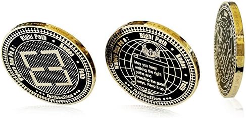 "Keep it up" Motivation &amp; Encouragement Coin / Gift / Keepsake - 18k Gold Plated