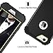 iPhone 6 Case, iPhone 6S Case, DUEDUE Heavy Duty Rugged Shockproof Drop Protection Slim 3 in 1 Hybrid Hard PC Covers Soft Silicone Bumper Protective Case for Apple iPhone 6S/ iPhone 6 for Men, Black