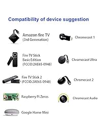 DigitCont - Adaptador Micro USB Ethernet de segunda generación con USB OTG Hub compatible con TV Stick, Chromecast Ultra 2 1 Audio, Google Home Mini (RJ45 LAN con cable Internet), color negro