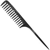 Wapodeai Wide Tooth Comb Detangling Hair Brush, Black | Anti Static Heat Resistant Hair Comb, Suitable for all Kinds of Hair