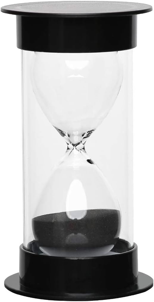 Amazon.com: Toirxarn - Temporizador de arena, 5/10/15/30/45/60 minutos, temporizador de reloj de arena de doble protección para niños, asistente de gestión del tiempo, regalo creativo, decoración de sala de estar, oficina, 15