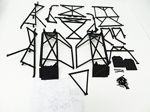 King Motor X2 Roll Cage Kit Fits 1/5 LOSI 5IVE T and Rovan LT SC 4WD Trucks - Thumbnail 5