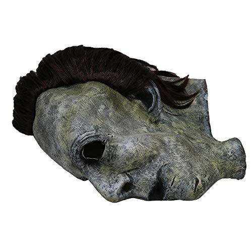 Clearance Scary Halloween Mask,Terror Ghost Devil Mask Dance Party Scary Biochemical Alien Zombie Caps Mask,Cosplay Prop Toy (B)