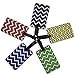 Oliveland Chevron Design Set of 5 Luggage Tags Zigzag Luggage Tag