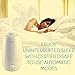 Purest Naturals Ultrasonic Cool Mist Humidifiers for Bedroom - 3.8L Large Capacity, Whisper-Quiet Operation, Automatic Shut-Off, 360° Rotatable - Humidifier Diffuser Combo